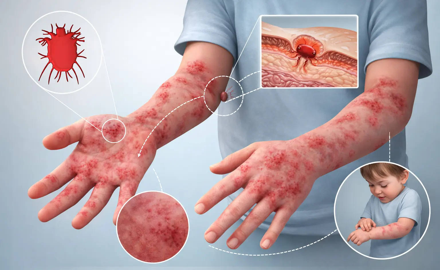 Šuga kod dece - kako izgleda i kako se leči